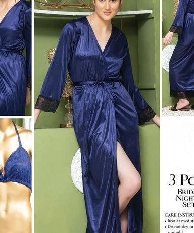 Silk 3Pcs Nighty