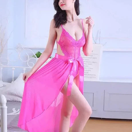2-Pcs Floral Design Nightwear Lingerie