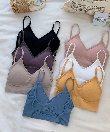 Cotton Sports Women Bra Yoga Running Gym