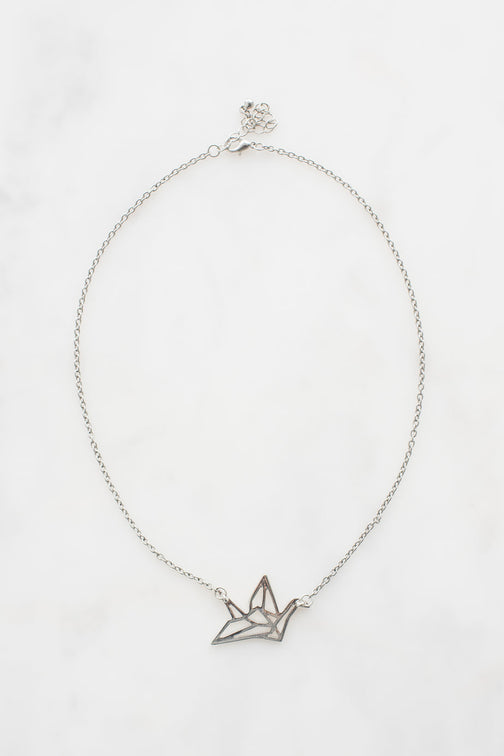 Origami Crane Necklace